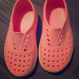 Pink Native water shoes Size 11